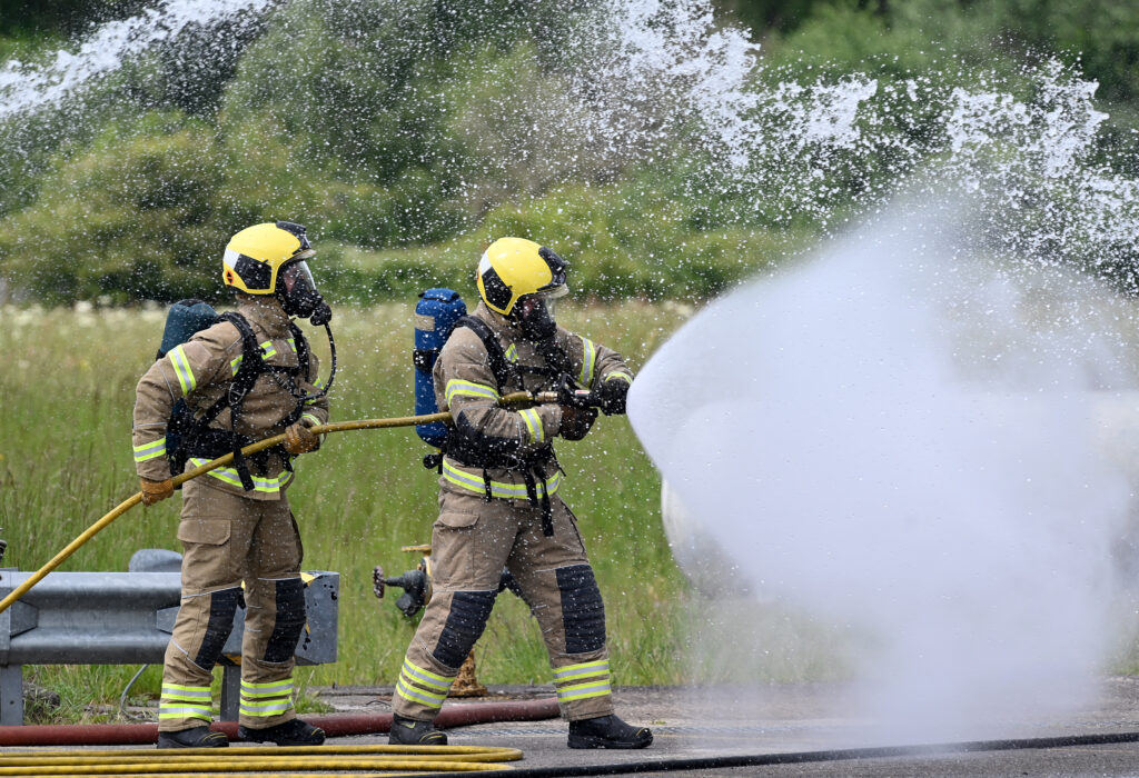 New Northamptonshire Fire recruits celebrate Passing Out parade